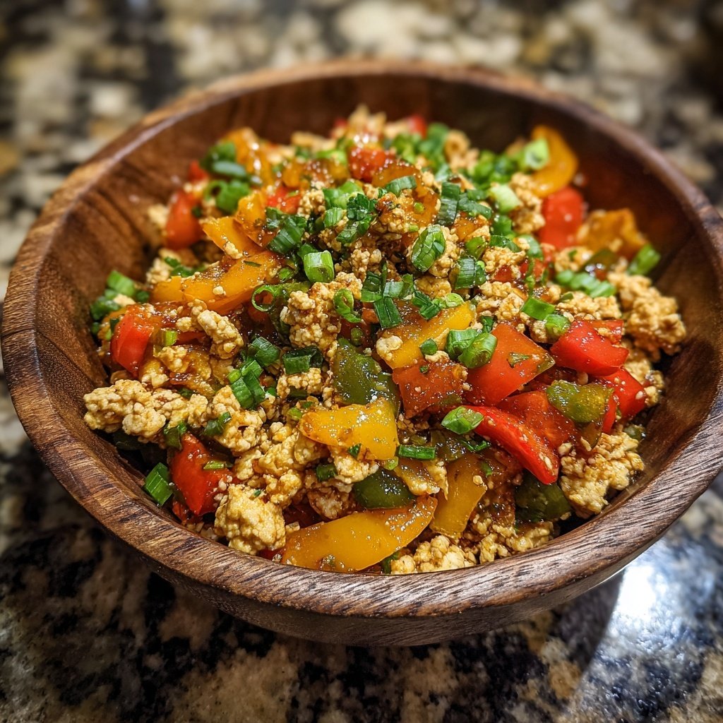 Ground Chicken Stir Fry Bowl