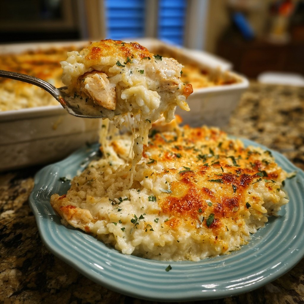 Creamy Chicken Rice Bake