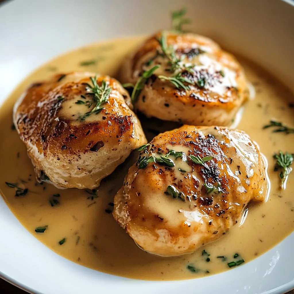 Irish Chicken in Whiskey Cream Sauce