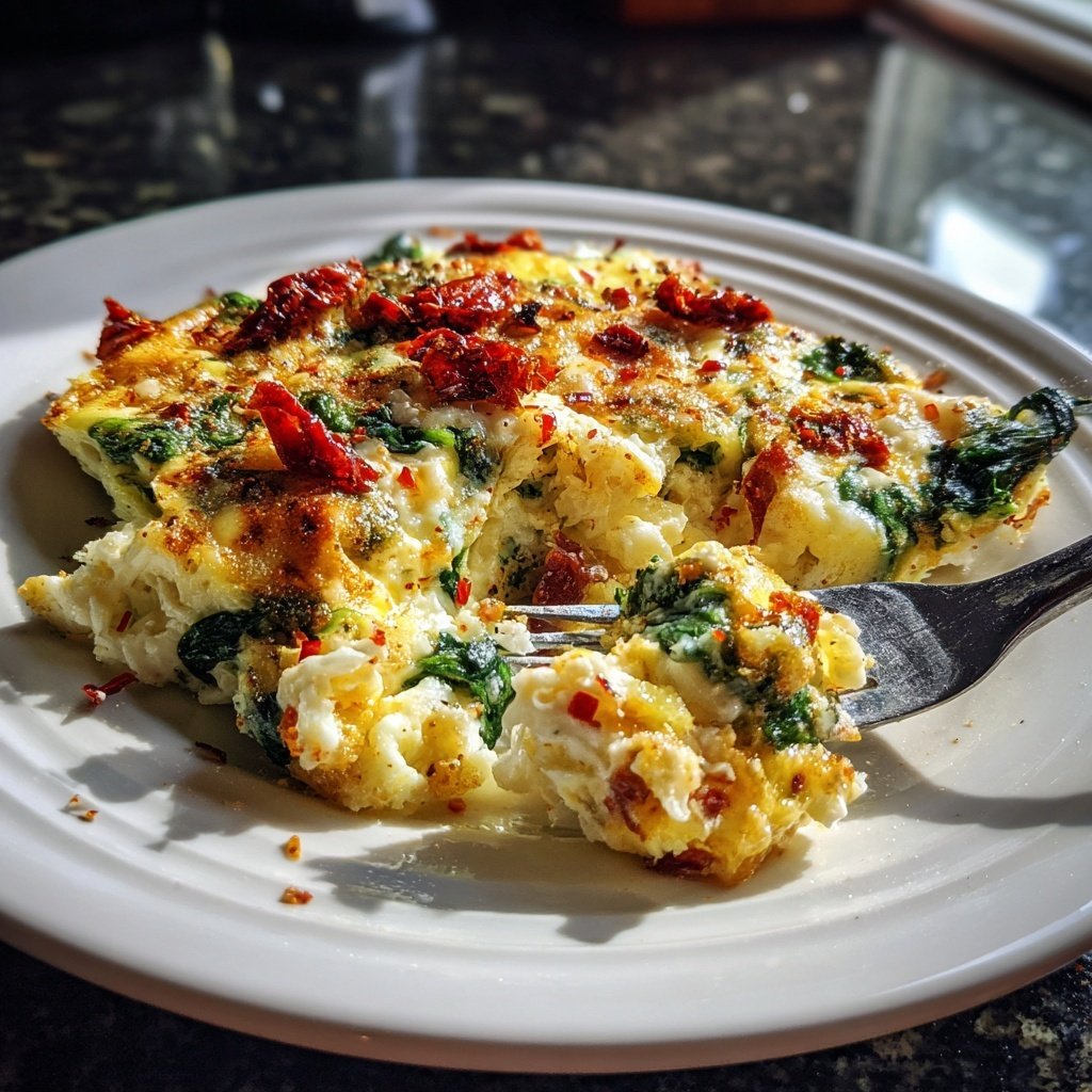 Breakfast Egg And Spinach Bake