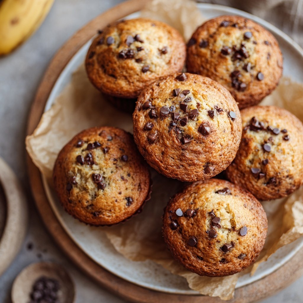 Chocolate Chip Banana Muffins