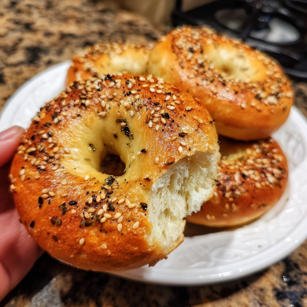 Soft Air Fryer Yogurt Bagels