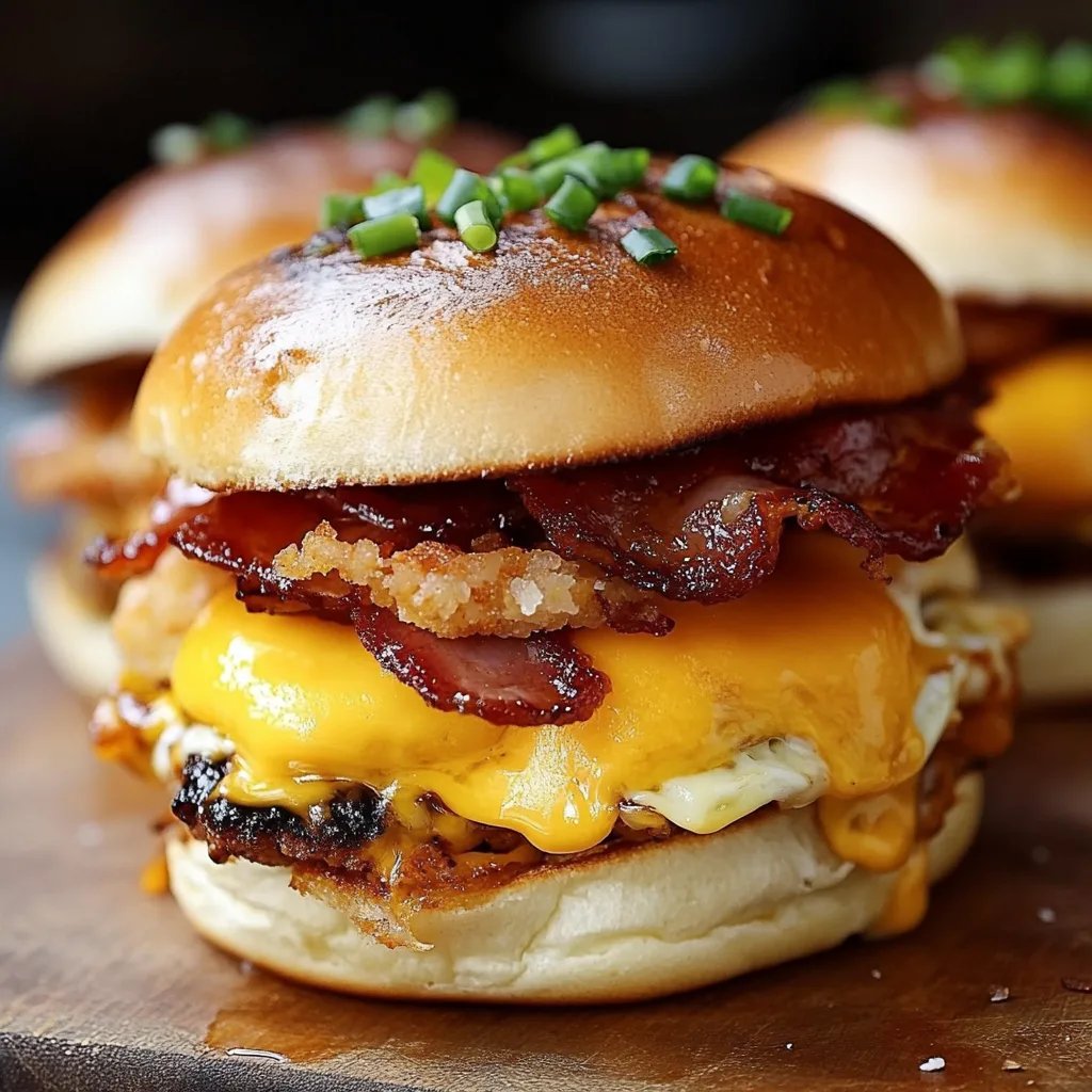 Crack Breakfast Sliders (Bacon Egg & Cheese)
