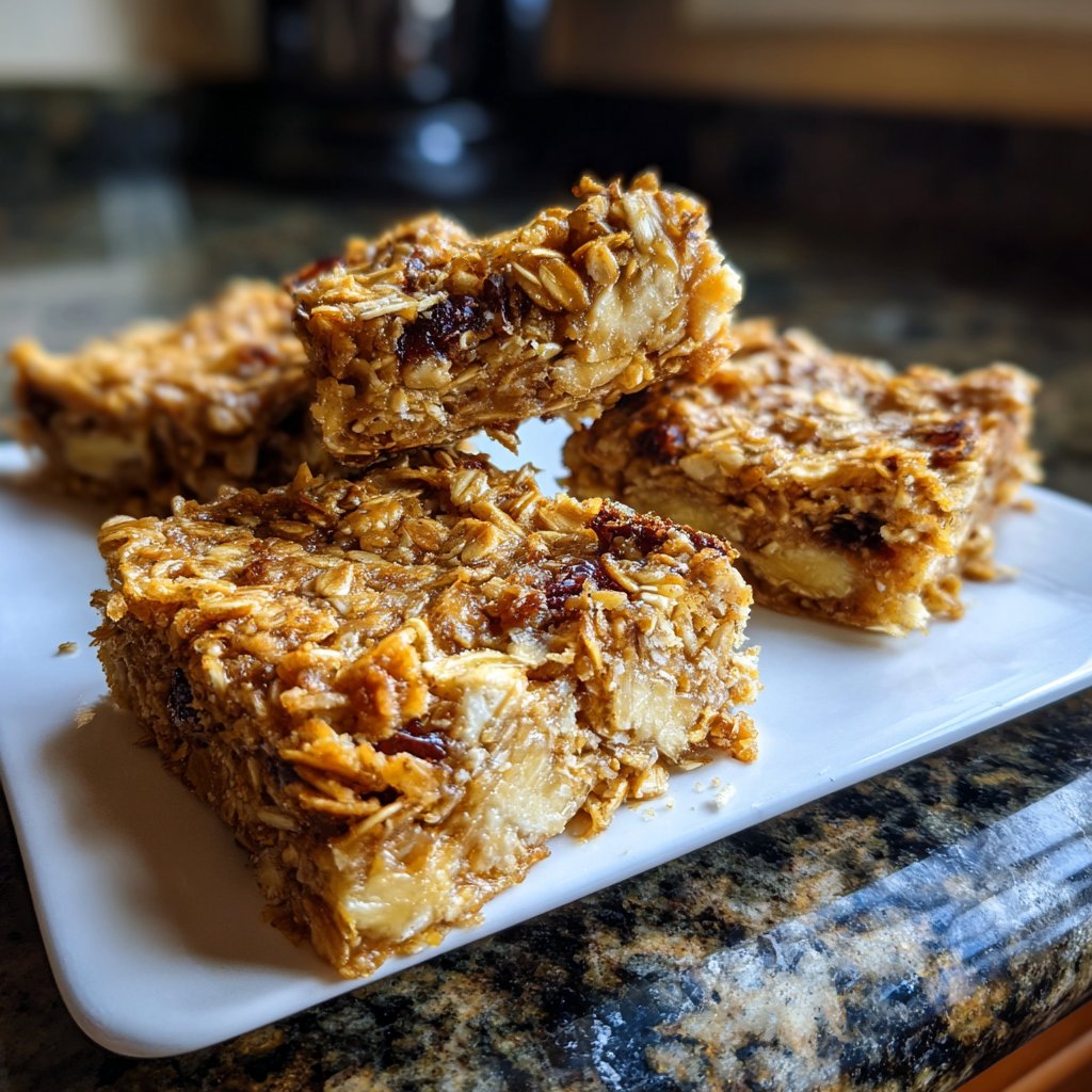 Banana Oat Breakfast Squares