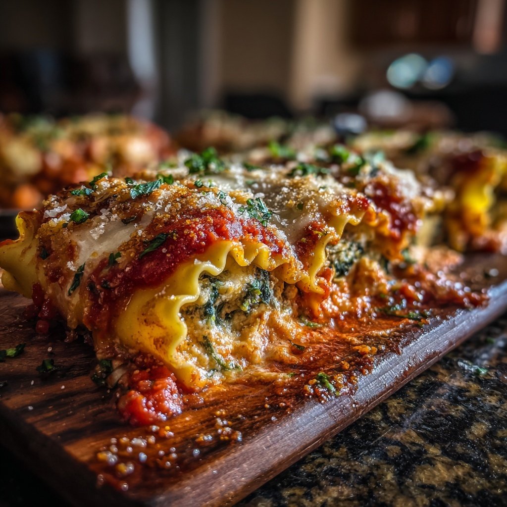 Vegetable Lasagna Roll Ups