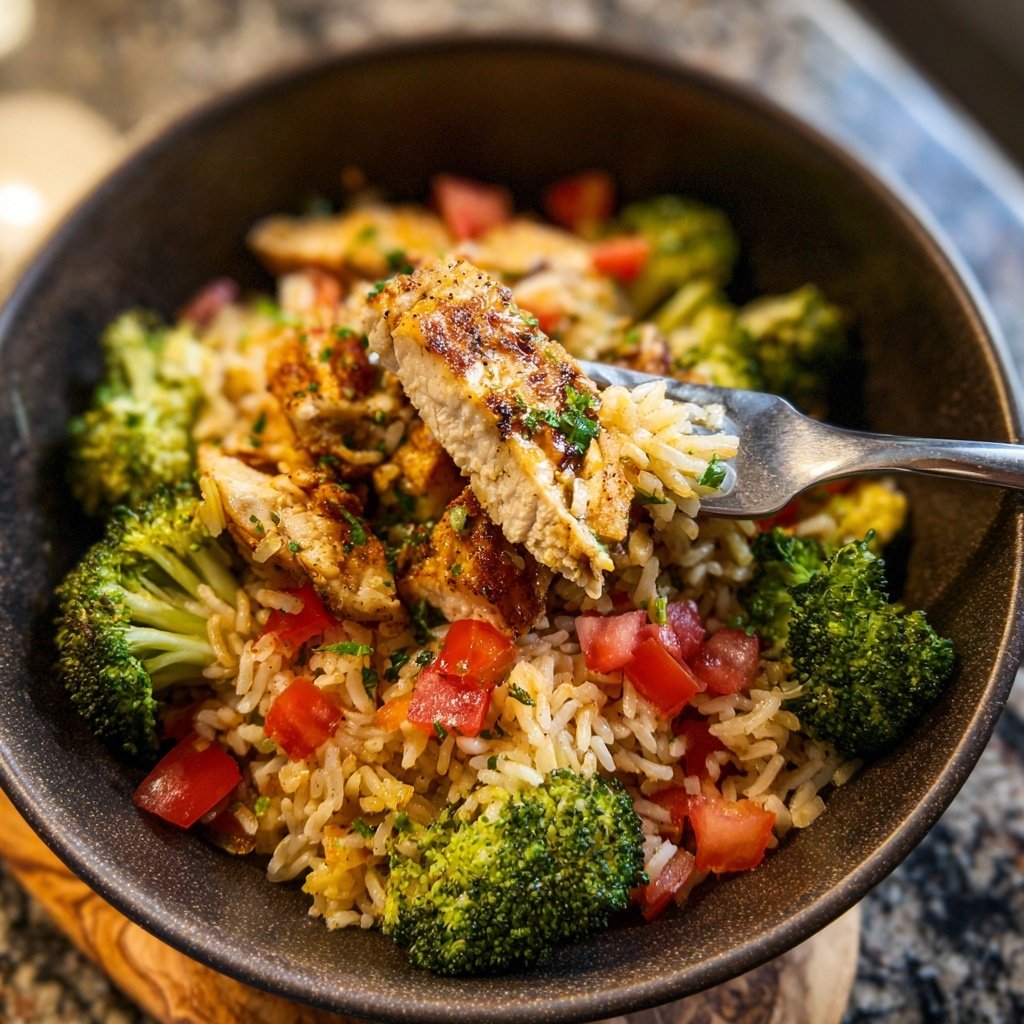 Healthy Chicken And Brown Rice Bowl