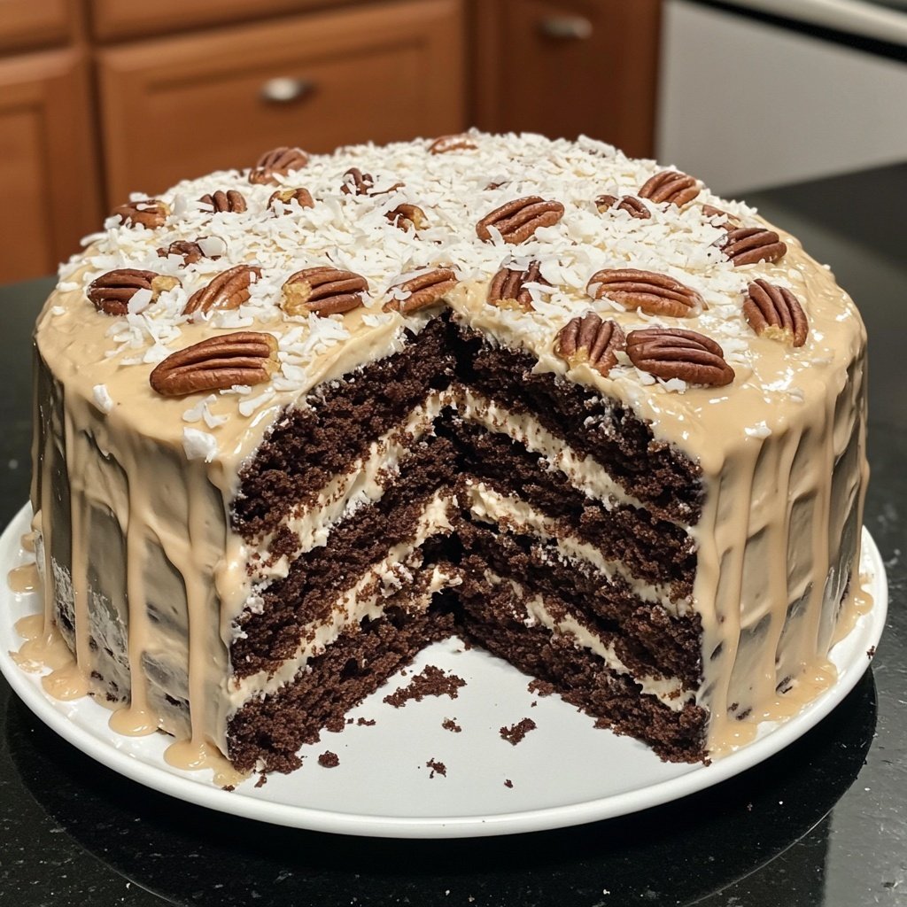 White German Chocolate Cake