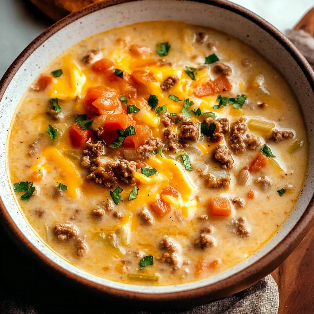 Cheeseburger Soup Recipe