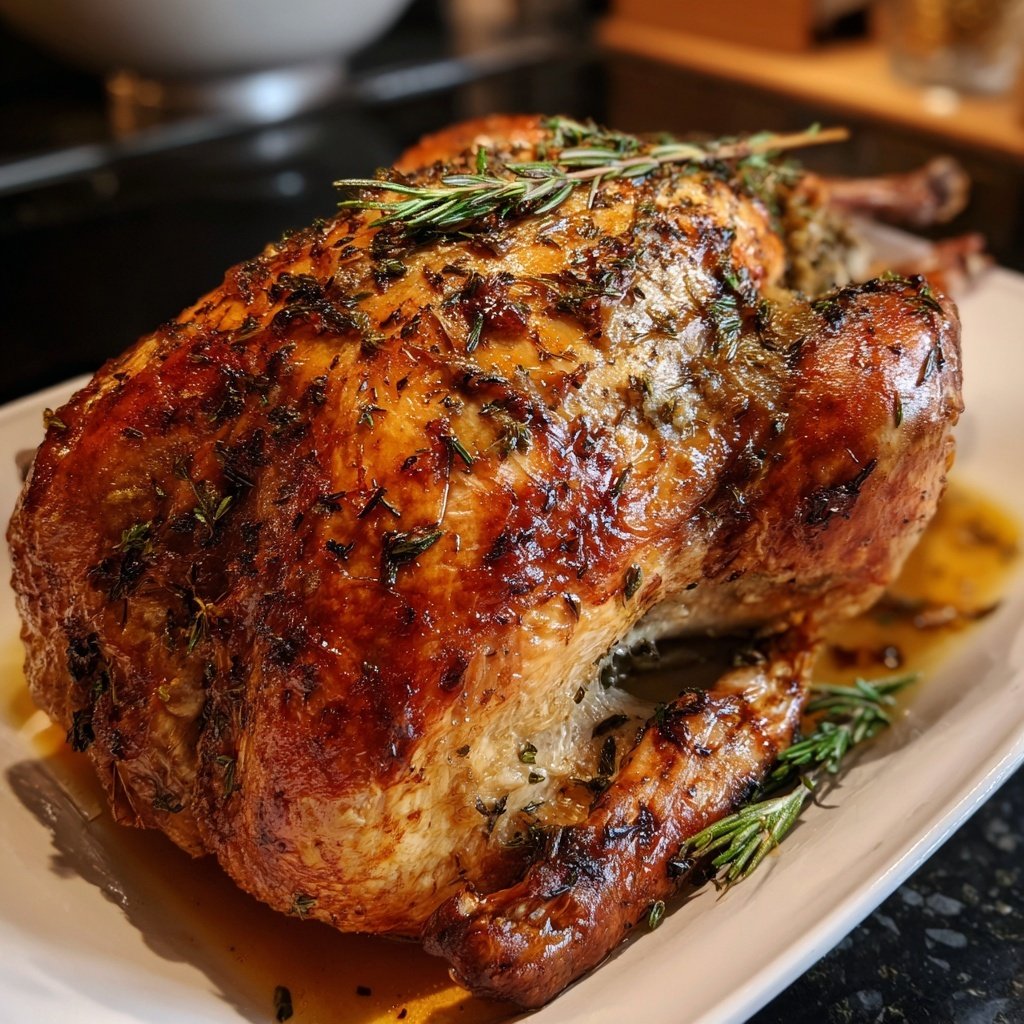 Seasonal & Festive Thanksgiving Herb Stuffed Turkey