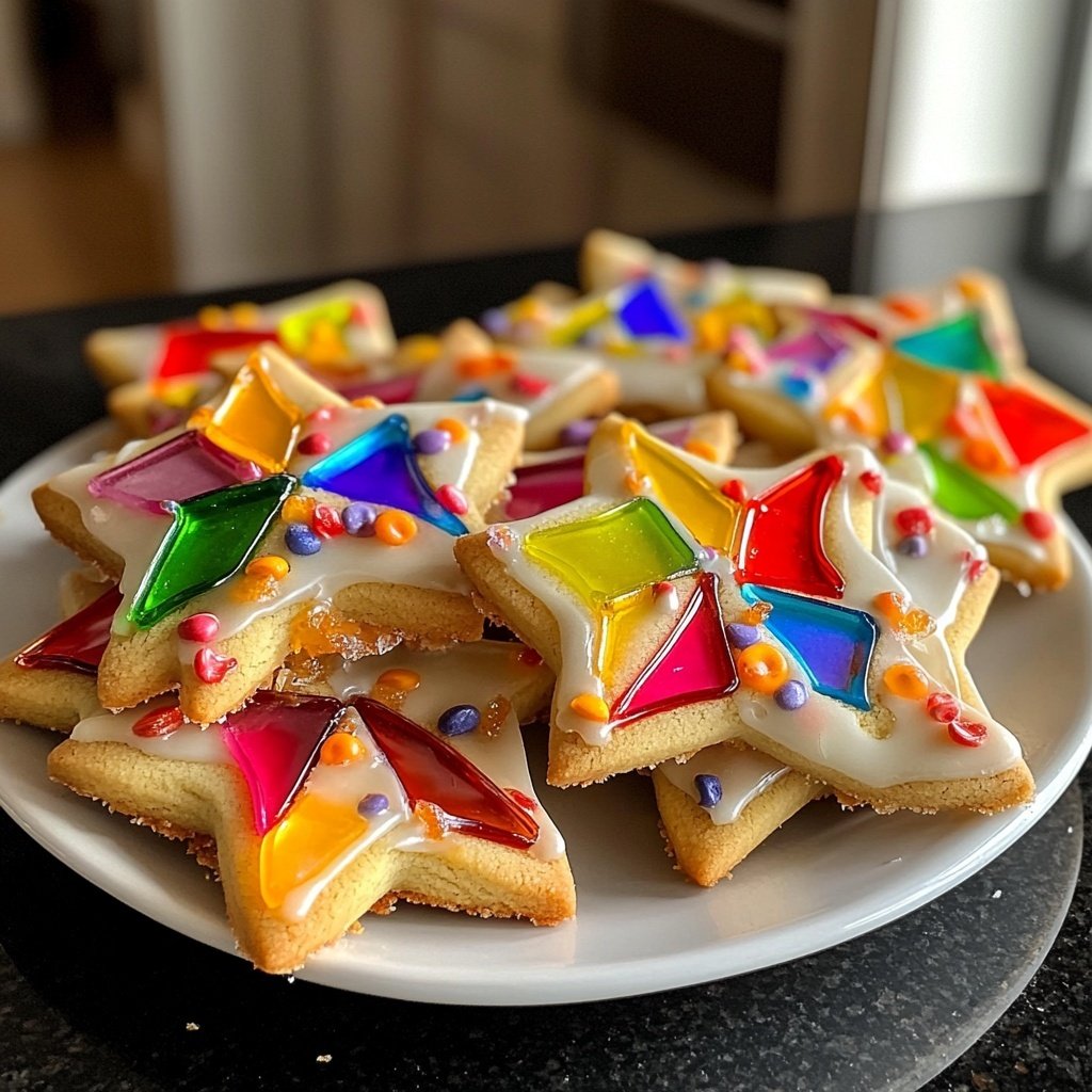 Easy Stained Glass Cookies