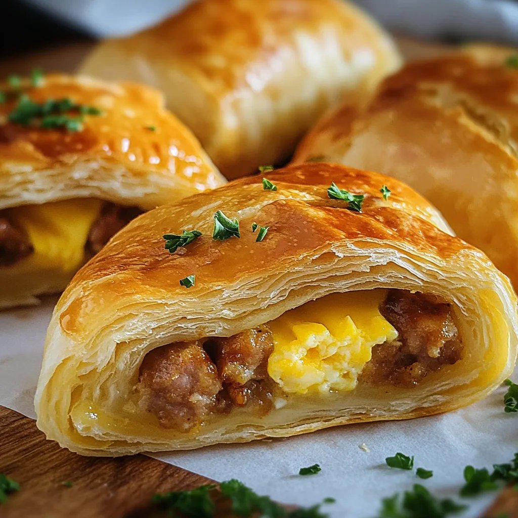 Quick & Delicious Sausage Egg Breakfast Rolls