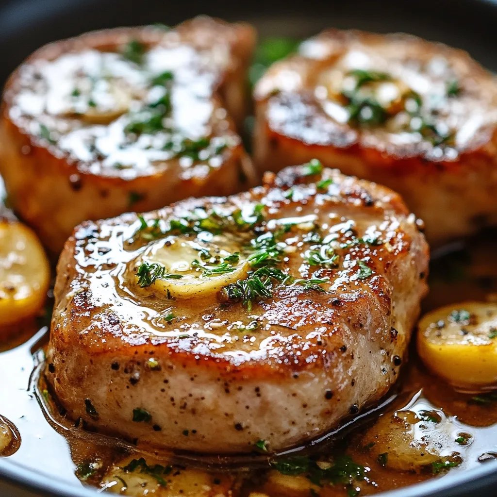 Garlic Butter Pan Seared Pork Chops (20-Minutes)