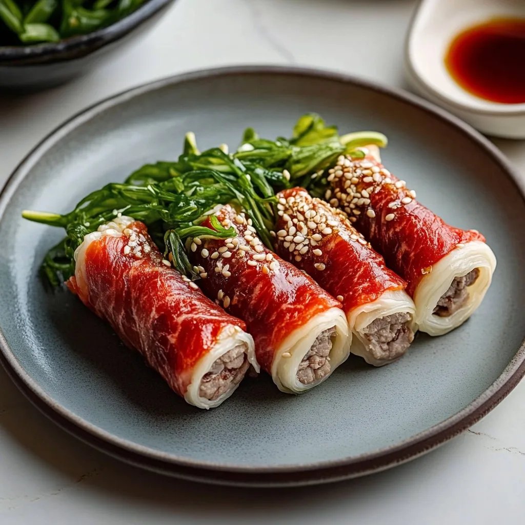 Enoki Beef Rolls