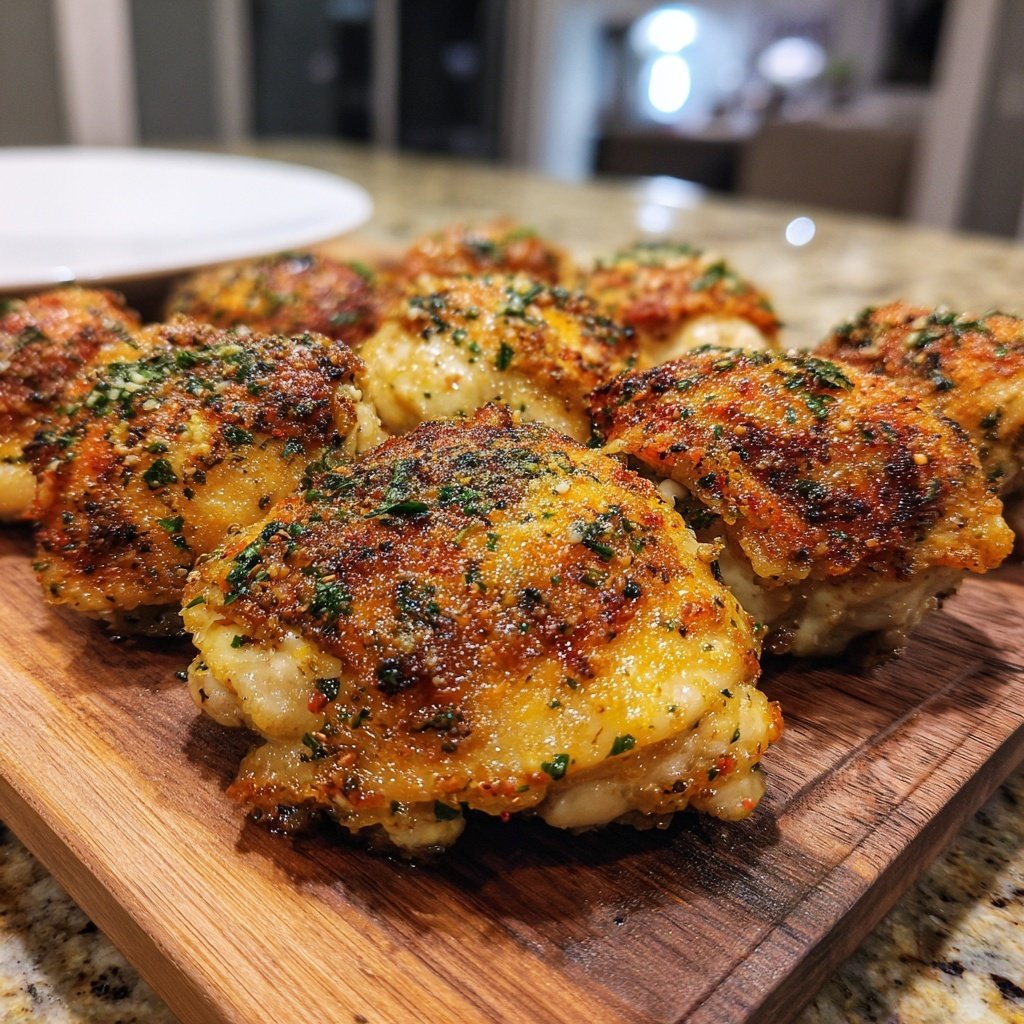 Crispy Baked Chicken Thighs