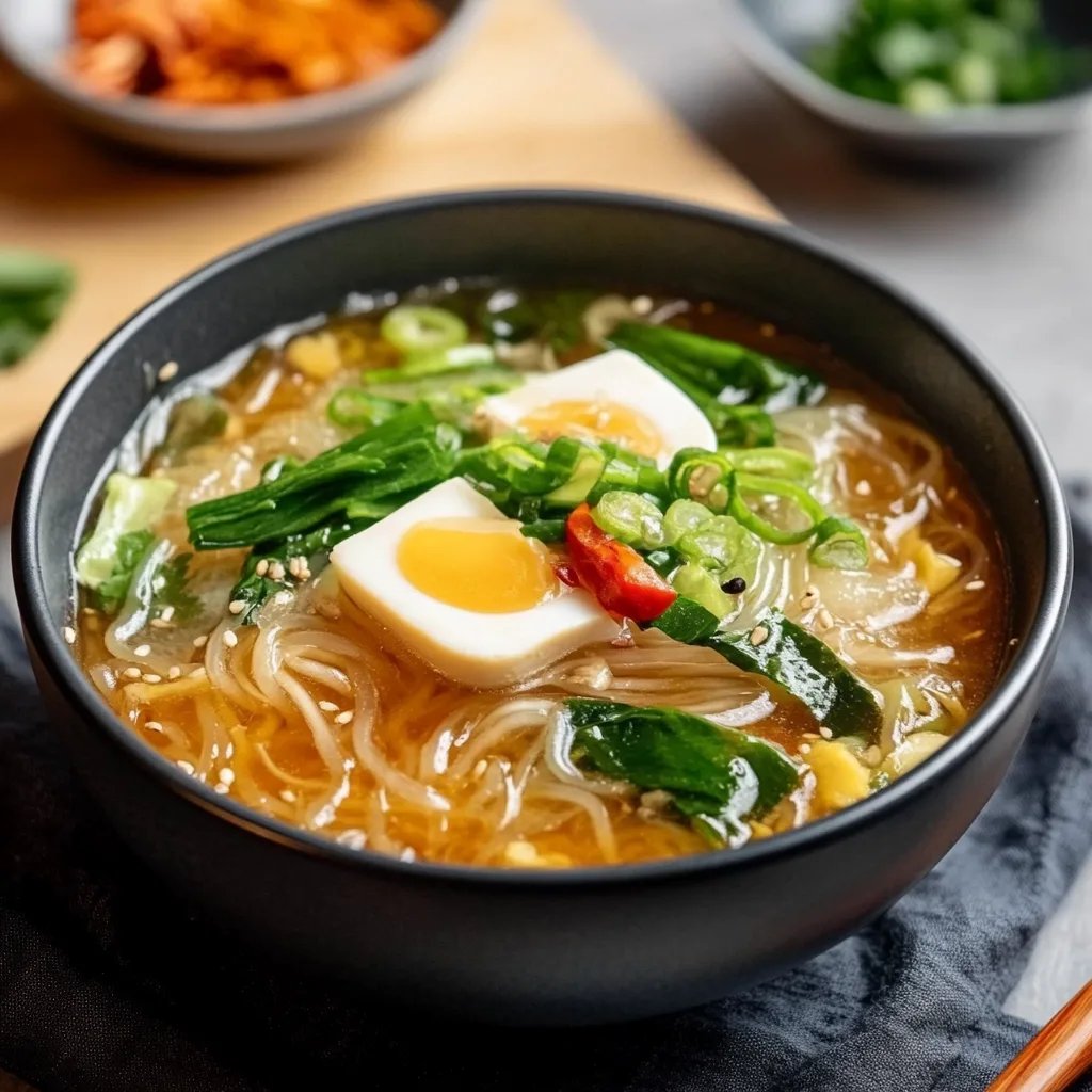 Japanese Glass Noodle Soup (Harusame Soup)