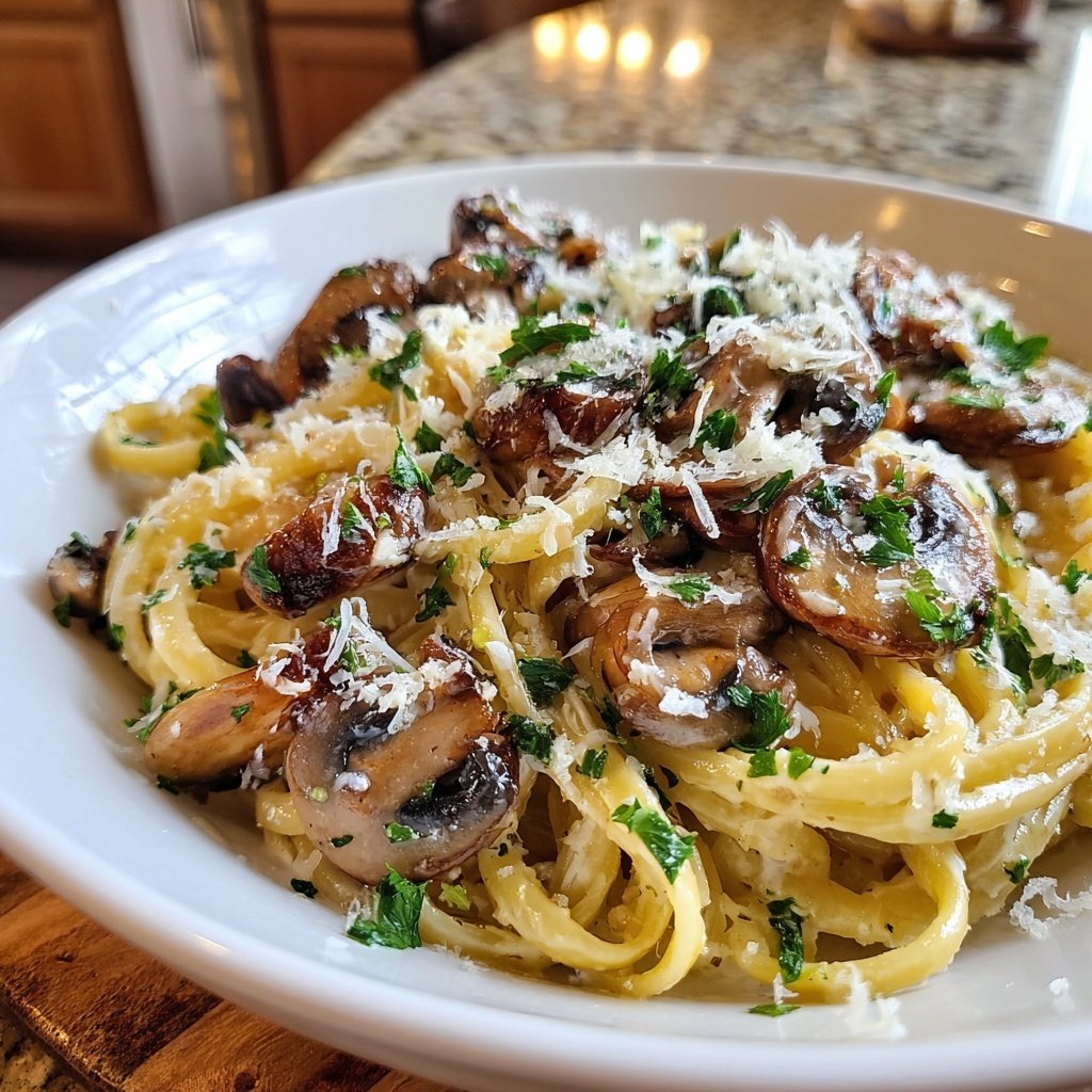 Easy Pasta With Creamy Mushroom Sauce