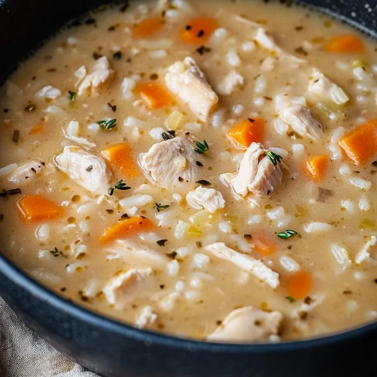 Creamy Chicken and Rice Soup